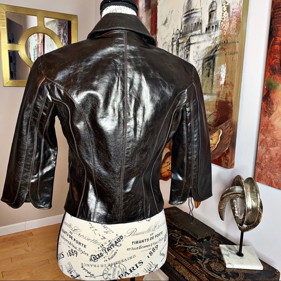 Vintage Gianfranco Rossi 3/4 Length Sleeve Moto - Picture 3 of 7